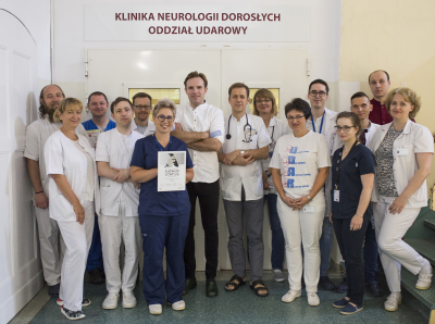 Część zespołu oddziału udarowego Kliniki Neurologii Dorosłych UCK/ fot. Sylwia Mierzewska UCK