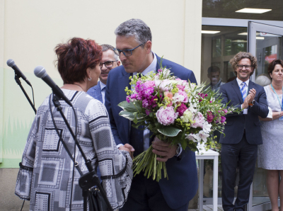 Otwarcie wyremontowanego bunynku nr 12 Kliniki Pediatrii, Onkologii i Hematologii UCK_fot. Sylwia Mierzewska UCK