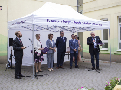 Otwarcie wyremontowanego bunynku nr 12 Kliniki Pediatrii, Onkologii i Hematologii UCK_fot. Sylwia Mierzewska UCK